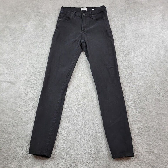 Citizens of Humanity‎ Rocket Ankle Jeans Womens Size 24 Black Mid Rise Stretch - Picture 1 of 15